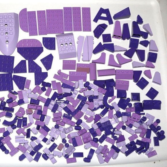 LEGO BULK Purple lavender violet angled plate slope 8x16 6x16 6205 (328PCS) - Picture 13 of 13